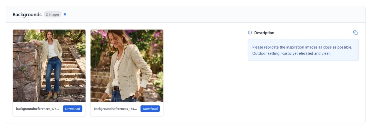 Background theme selection